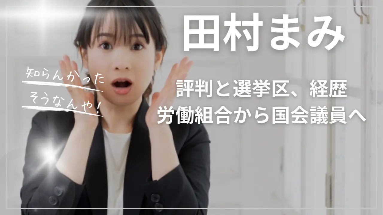 田村まみの評判と選挙区と経歴