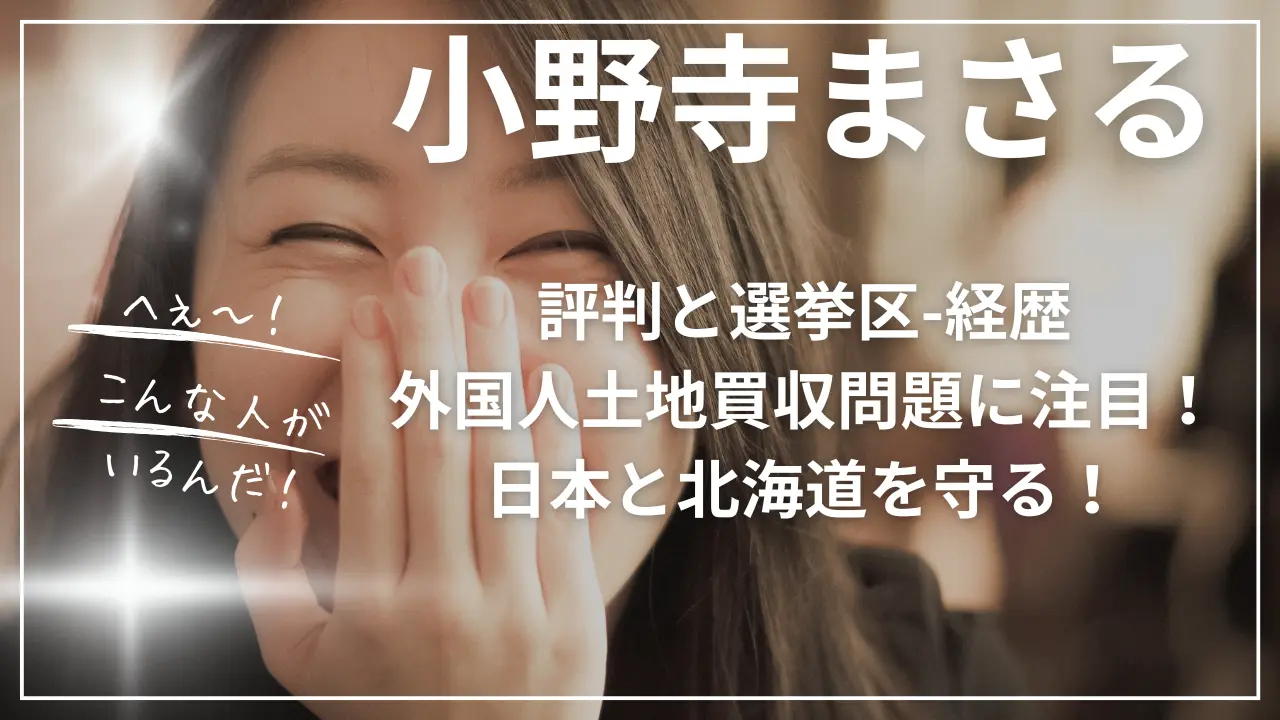 小野寺まさるの評判と選挙区と経歴