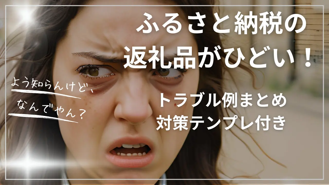 ふるさと納税の返礼品がひどい