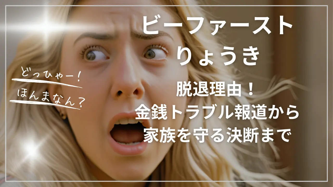 ビーファーストりょうき脱退理由