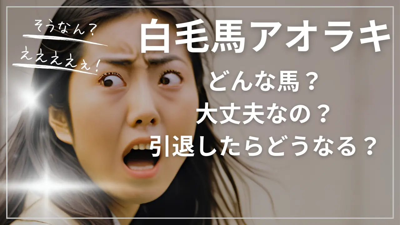 白毛馬アオラキはどんな馬？大丈夫なの？引退したらどうなる？