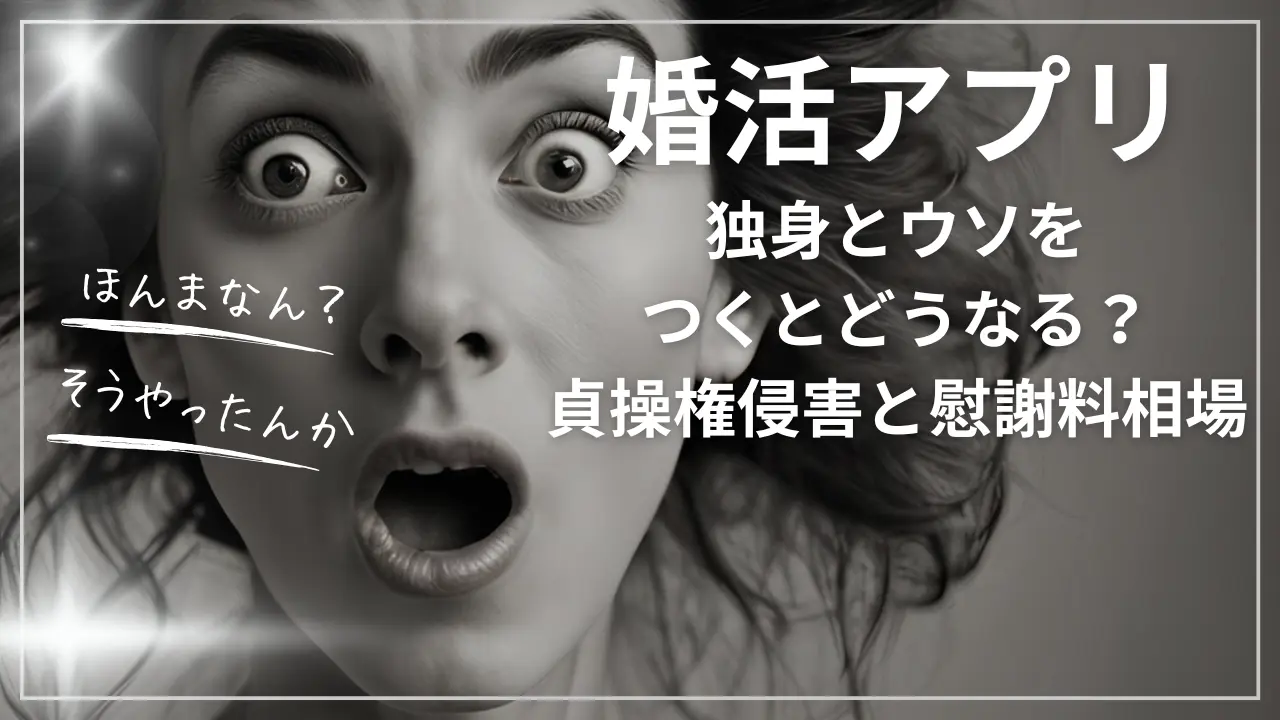 婚活アプリで独身とウソをつくとどうなる？貞操権侵害と慰謝料相場