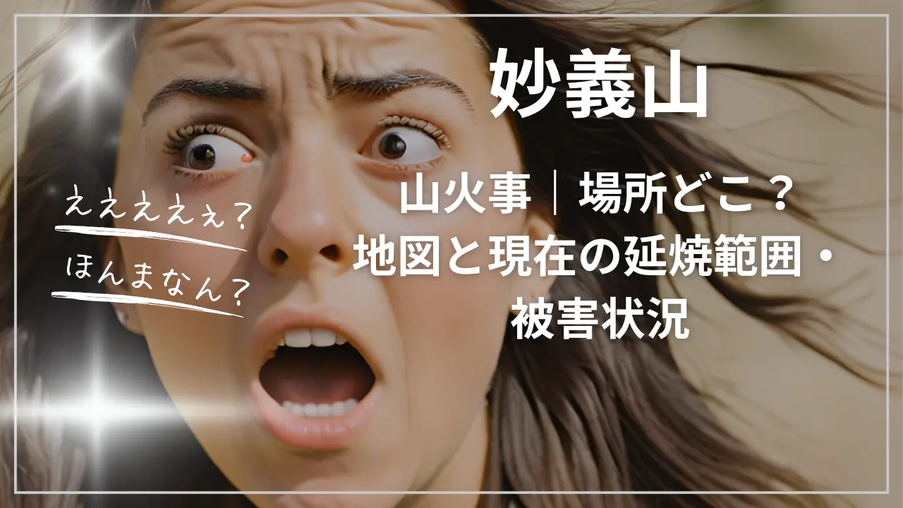 妙義山で山火事｜場所どこ？地図と現在の延焼範囲・被害状況