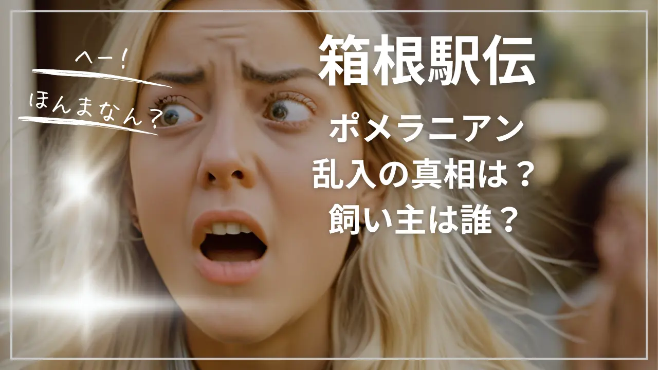 【箱根駅伝】ポメラニアン乱入の真相は？飼い主は誰？