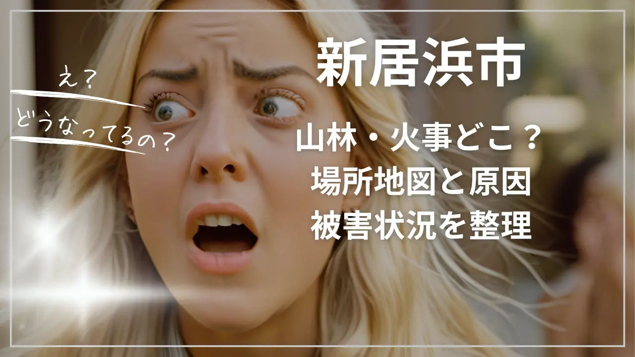 新居浜市の山林火事どこ？場所地図と原因、被害状況