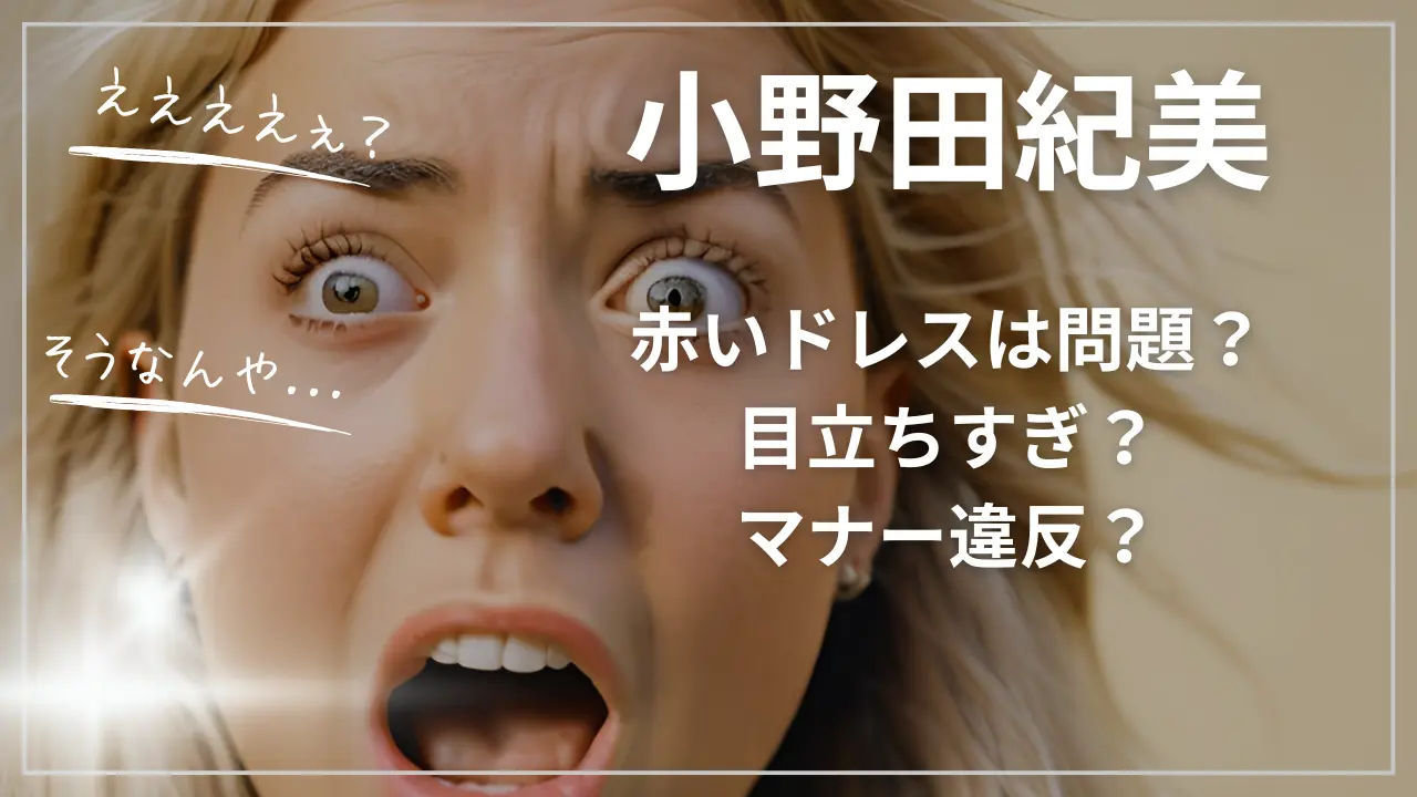 小野田紀美の赤いドレスは問題？