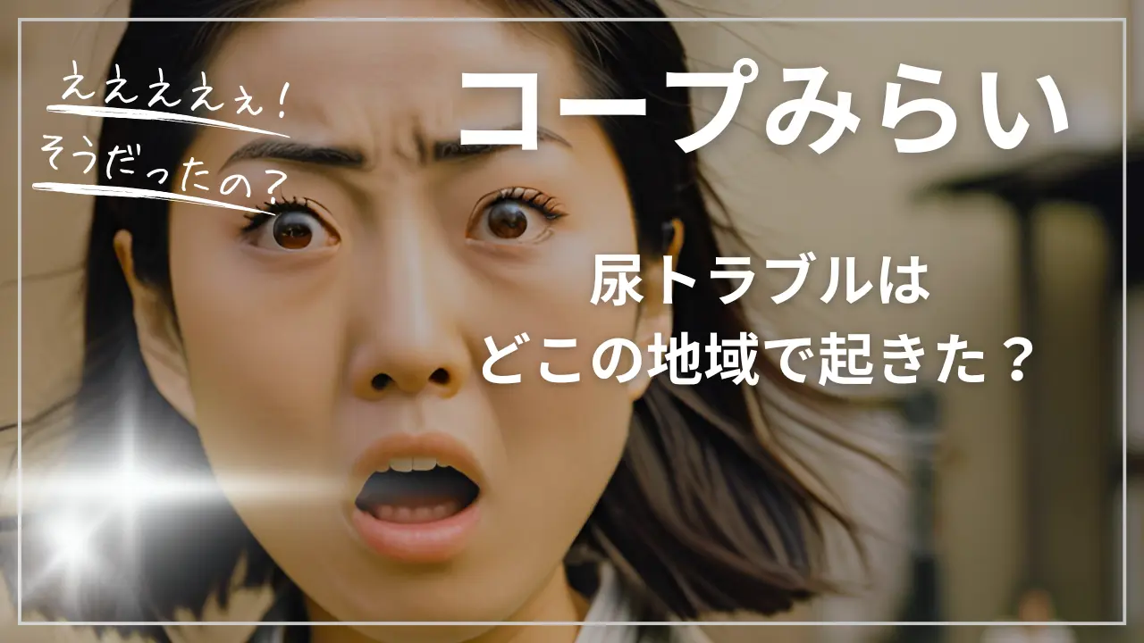 コープみらいの尿トラブルはどこの地域