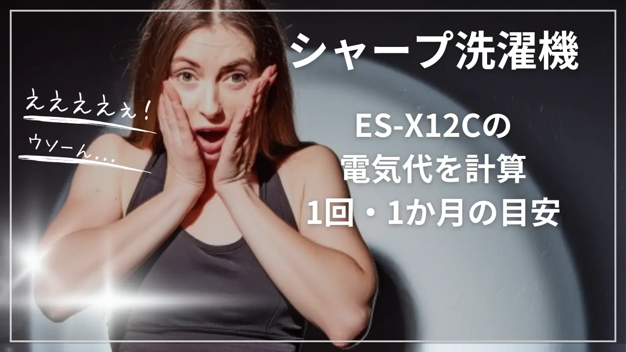ES-X12Cの電気代