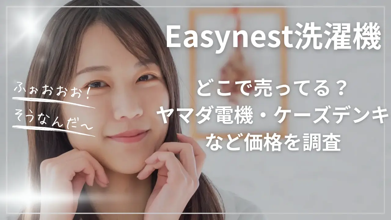 Easynest洗濯機はどこで売ってる？