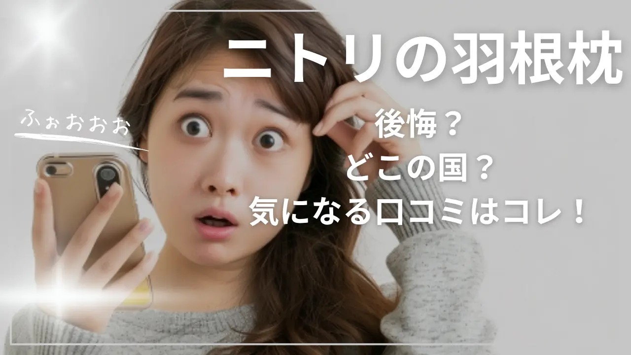 ニトリの羽根枕で後悔？どこの国？気になる口コミ
