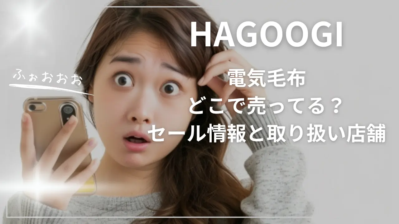 HAGOOGI電気毛布どこで売ってる？