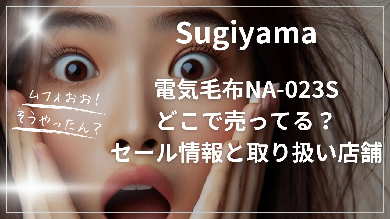 Sugiyama電気毛布NA-023Sどこで売ってる？