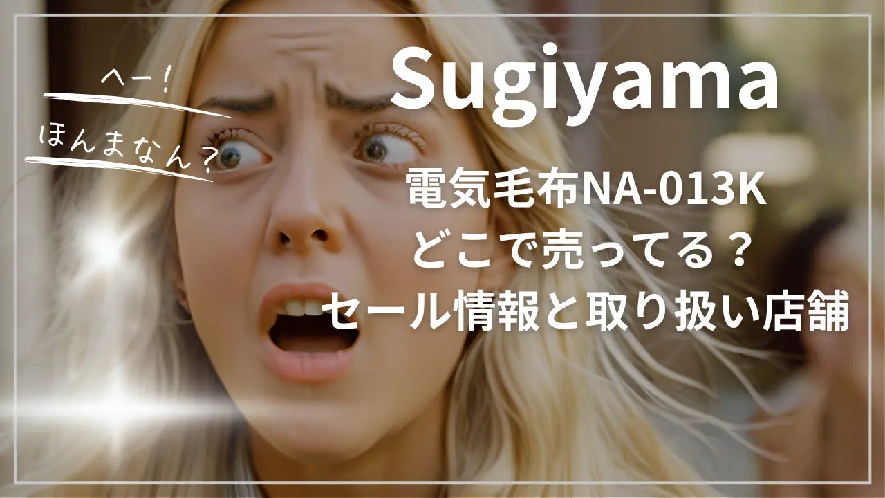 Sugiyama電気毛布NA-013Kどこで売ってる？