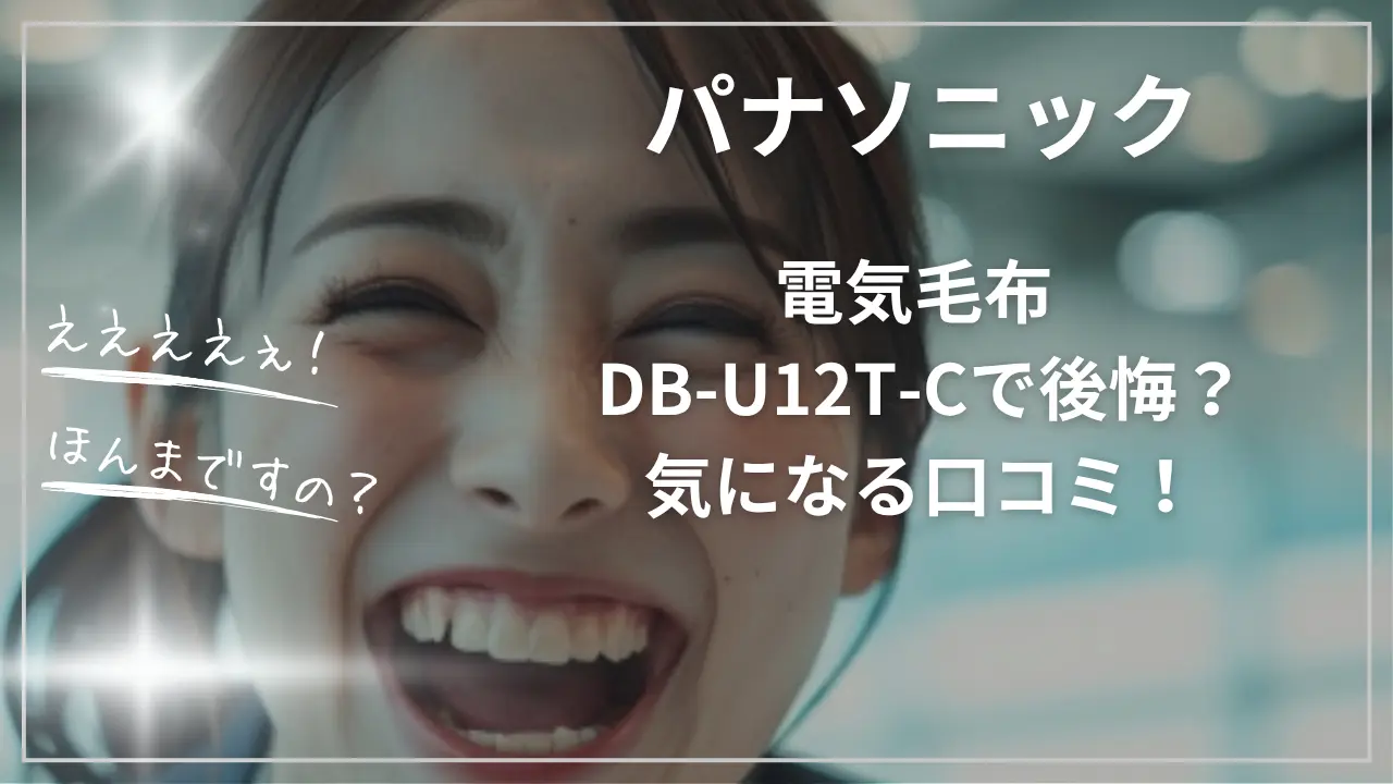 パナソニック電気毛布DB-U12T-Cで後悔？気になる口コミ