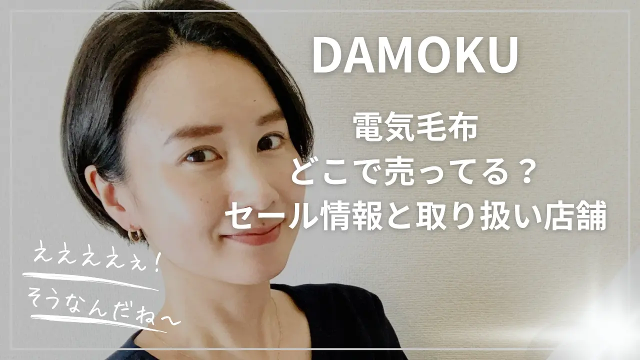 DAMOKU電気毛布どこで売ってる？